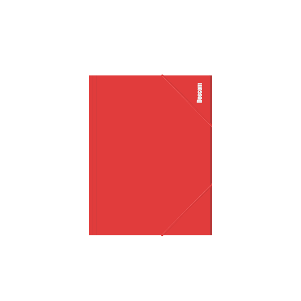 Carpeta Descom solapas p.p. Rojo (10)