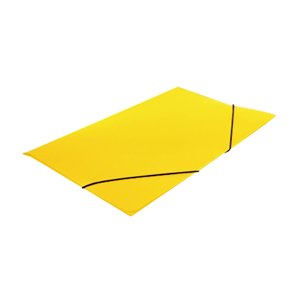 Carpeta gomas poliprop. Amarillo (12/120)