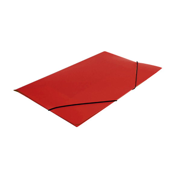 Carpeta gomas poliprop. Rojo