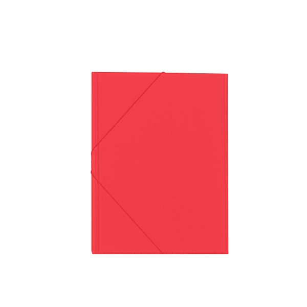 Carpeta gomas solapa PVC Saro. Rojo (24)