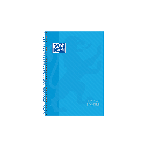 Cuaderno Oxford microperforado 80 h. Azul Turquesa (5)