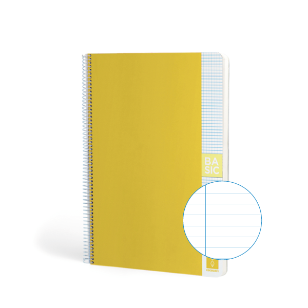Cuaderno Escolofi Basic A4 80 h. 80 g. Horizontal Amarillo (5)
