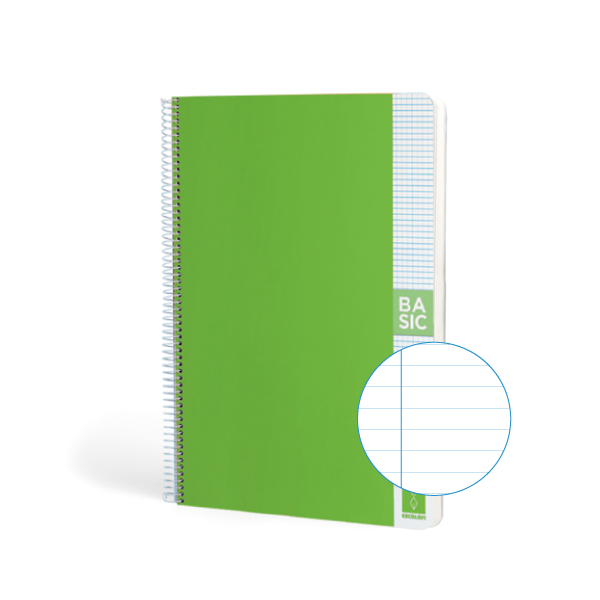 Cuaderno Escolofi Basic A4 80 h. 80 g. Horizontal Verde osc.(5)