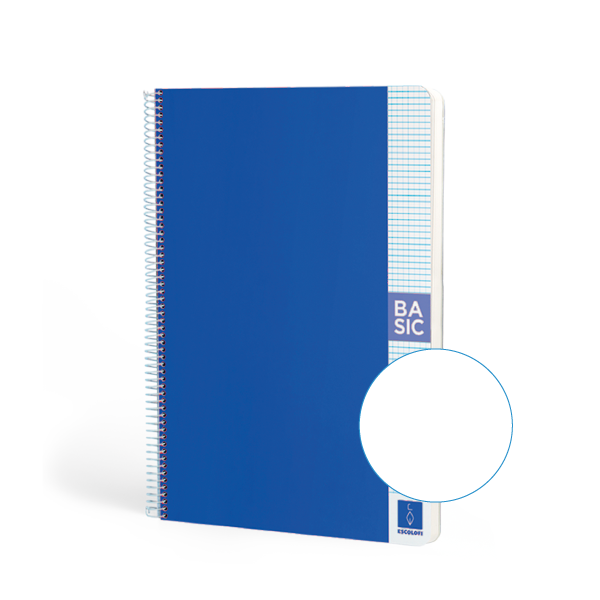 Cuaderno Escolofi Basic A4 80 h. 80 g. Liso Azul oscuro (5)