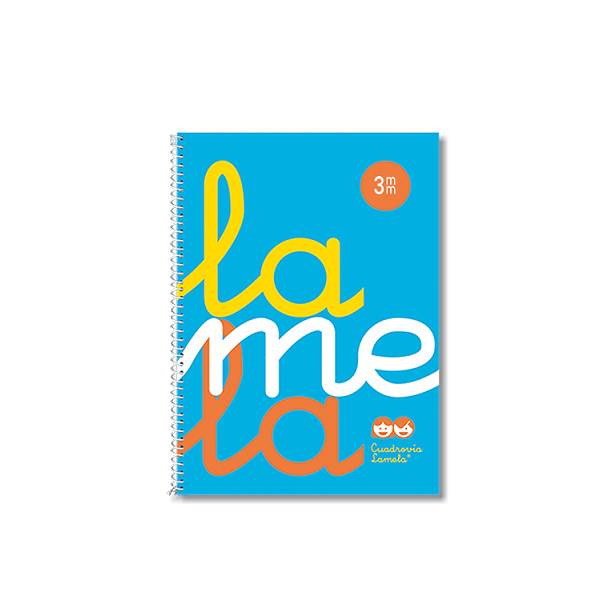 Cuaderno Lamela tapa pp. fº 80 h. 3 mm. Azul