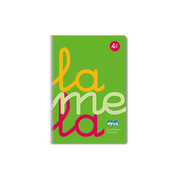 Cuaderno Lamela tapa pp. fº 80 h. 4 mm. Verde (5/25)