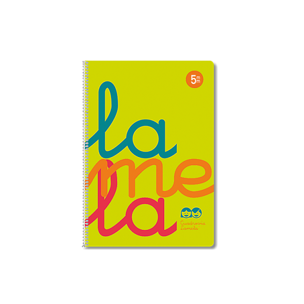 Cuaderno Lamela tapa pp. fº 80 h. 5 mm. Amarillo