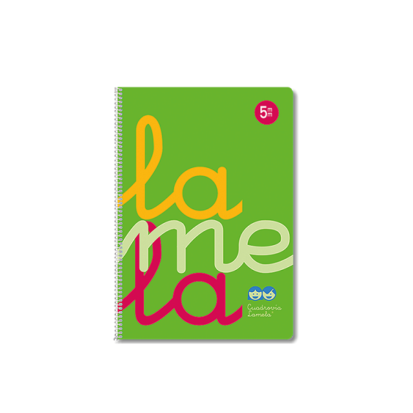 Cuaderno Lamela tapa pp. fº 80 h. 5 mm. Verde