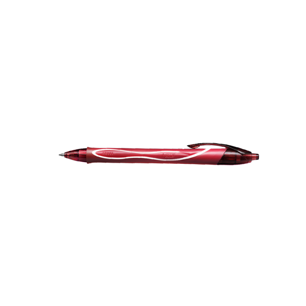 Bolígrafo Bic Gel-ocity Quick Dry Rojo (12)