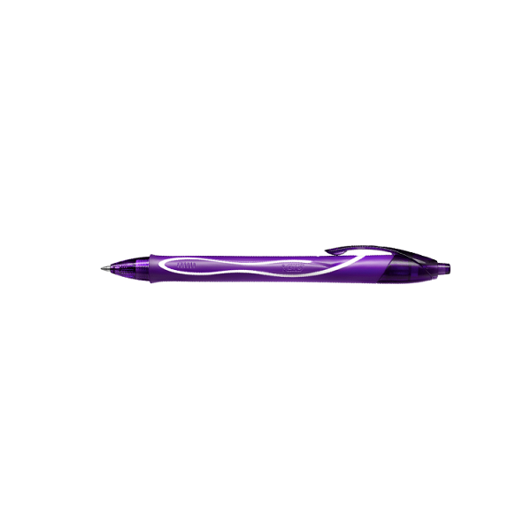 Bolígrafo Bic Gel-ocity Quick Dry Morado (12)