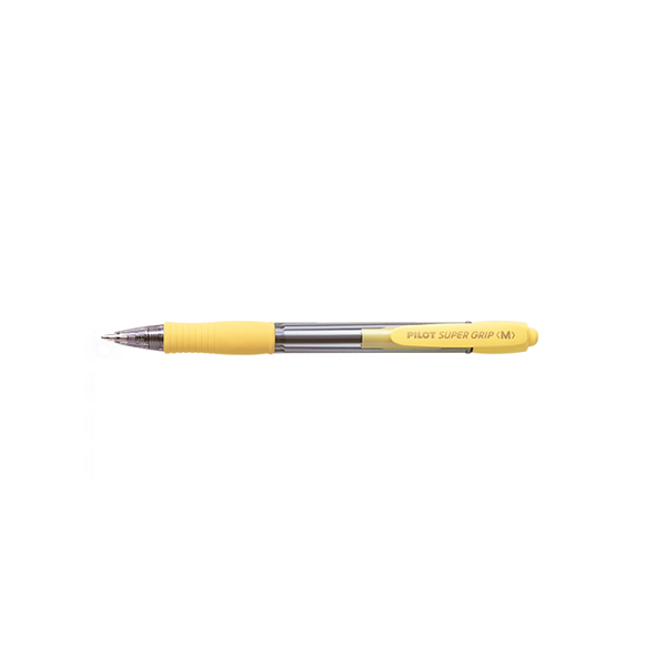 Bolígrafo Pilot Super Grip Amarillo (12)