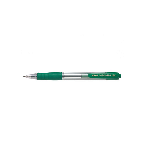 Bolígrafo Pilot Super Grip Verde (12)