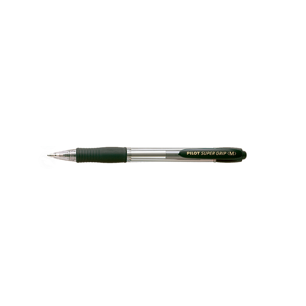 Bolígrafo Pilot Super Grip Negro (12)