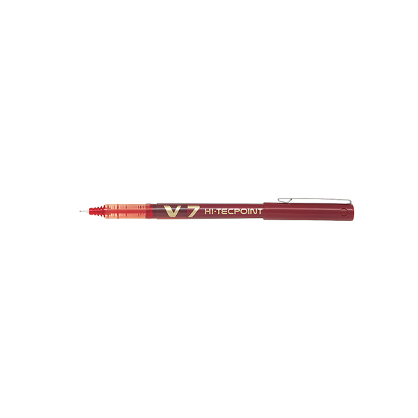 Rotulador Pilot V-7 Rojo (12)