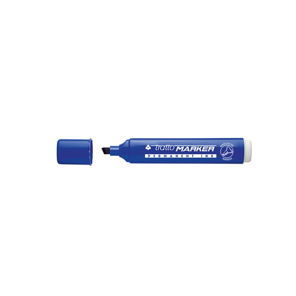Rotulador Tratto Marker punta biselada Azul