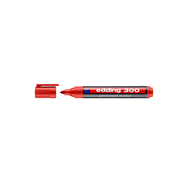 Marcador Edding 300 Rojo (10)