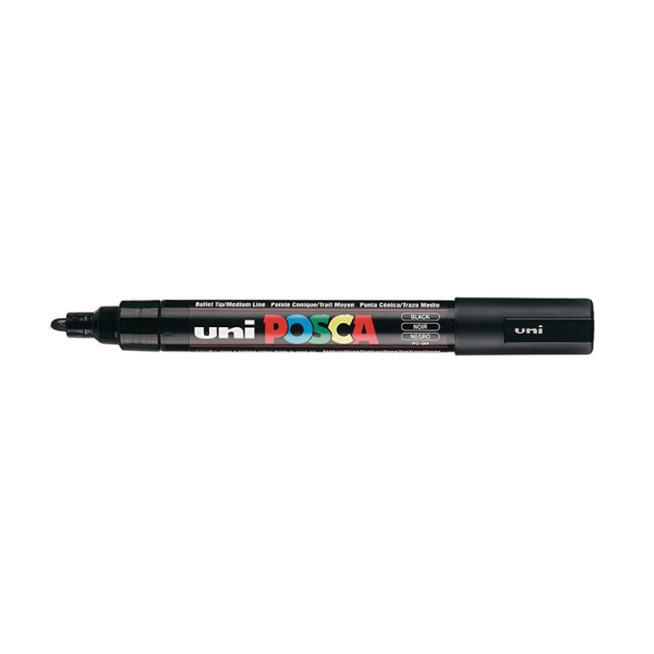 Rotulador Uni Posca PC-5M Negro (6)