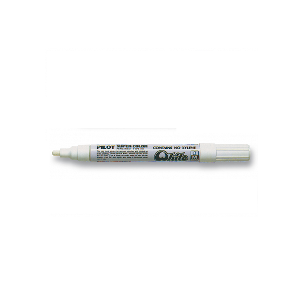 Rotulador Pilot Supercolor Gordo SC-M Blanco (12)