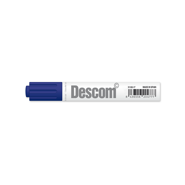 Marcador Descom pizarra blanca Azul (12)