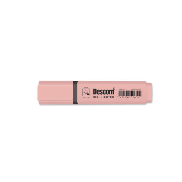 Marcador Descom fluorescente pastel Rosa (10)