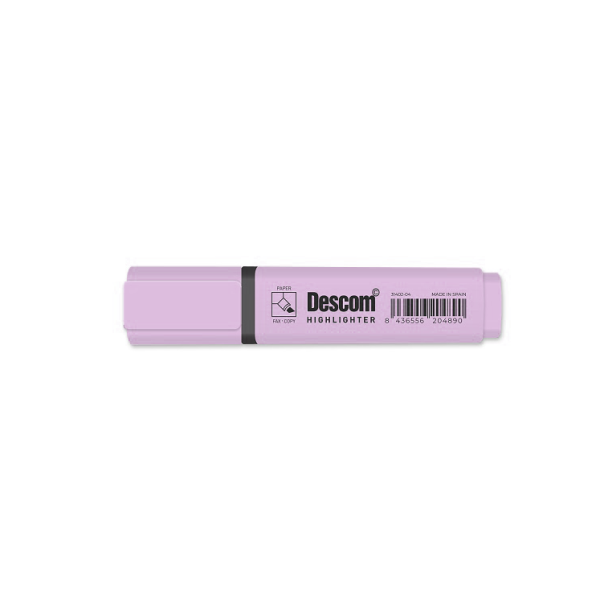 Marcador Descom fluorescente pastel Violeta (10)