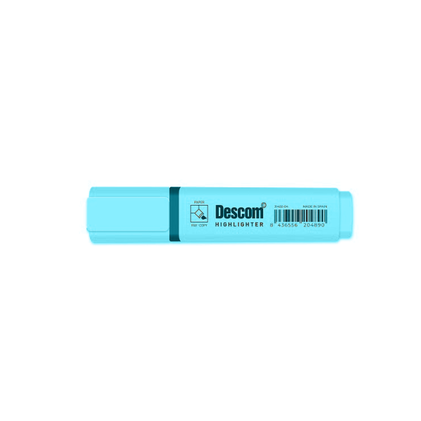Marcador Descom fluorescente pastel Turquesa (10)
