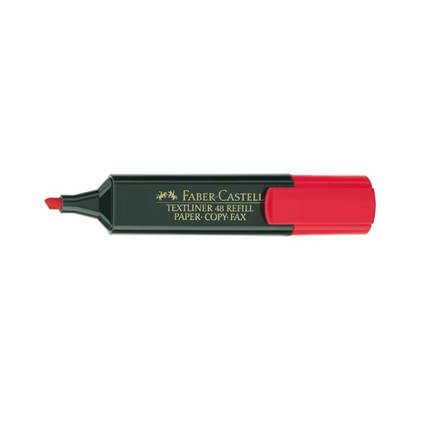 ¿¿Marcador Faber Textliner 48 Rojo (10)