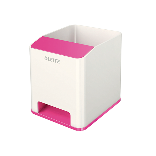 Cubilete Leitz WOW DUAL Fucsia metaliz./blanco