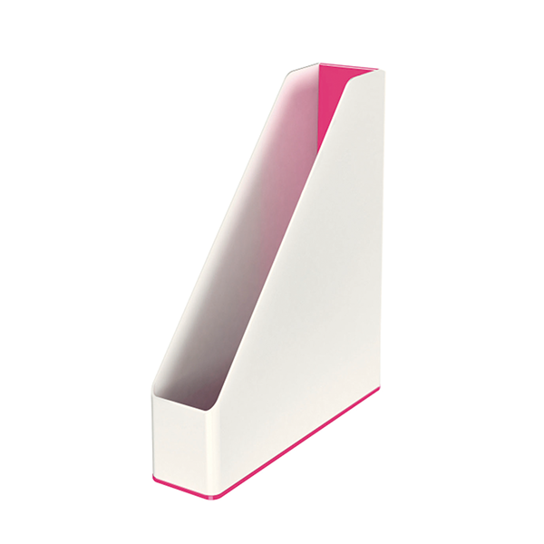 ¿¿Revistero Leitz WOW DUAL Fucsia metaliz./blanco