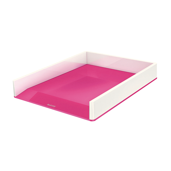 ¿Bandeja Leitz WOW DUAL Fucsia metaliz./Blanco