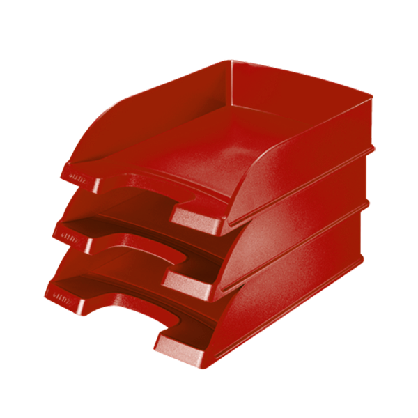 Bandejas Leitz Plus JUMBO vertical gran capac. Rojo