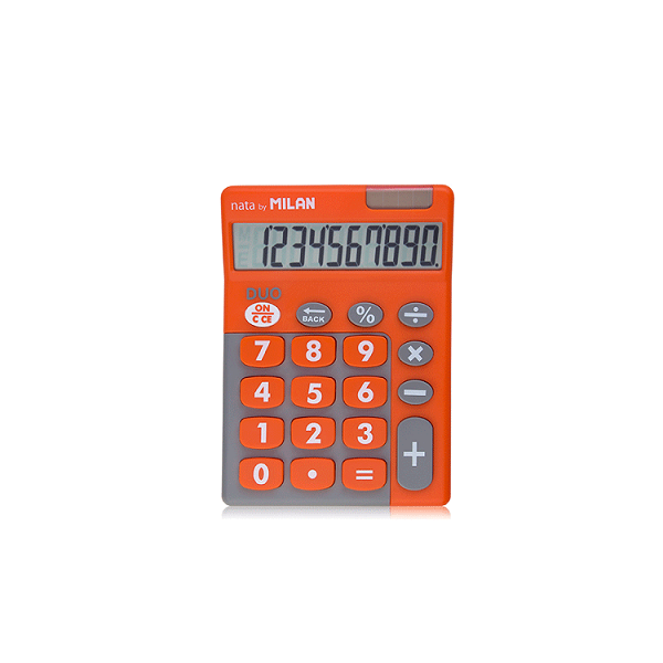 Calculadora Milan Duo naranja (1)