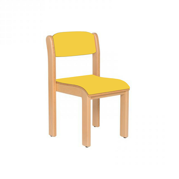 Silla madera T0, Amarillo