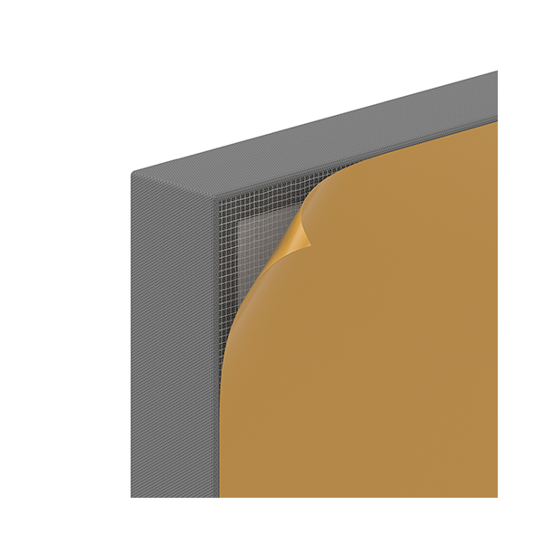 Panel acúst. Leda autoadh. pared 62,5x62,5 cm. 20 u. Gris