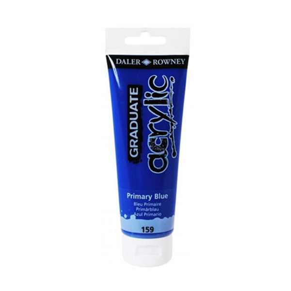 Tubo 120 ml pintura acrílica Graduate Daler Rowney Azul prim.