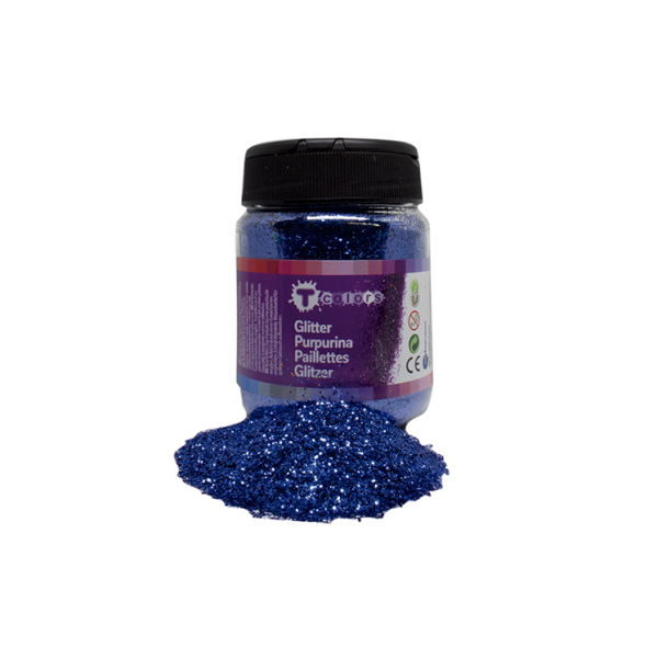 Bote 130 g. purpurina Azul