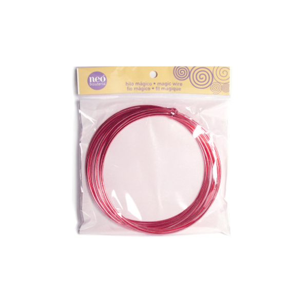 Hilo Aluminio flexible 1 mm. Rojo