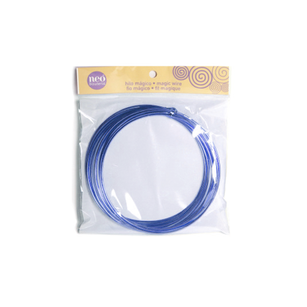 Hilo Aluminio flexible 1 mm. Azul