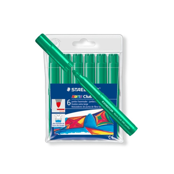 Rotulador Staedtler Noris-340 Verde osc. Estuche 6