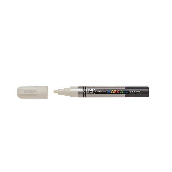 Marcador permnt. Lyra Mark All Blanco 2 mm