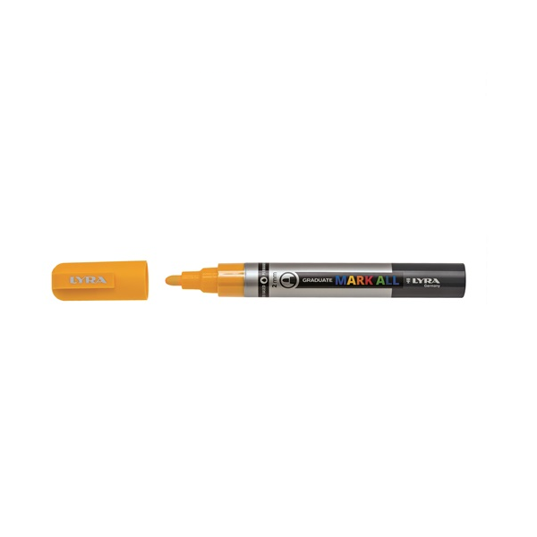 Marcador permnt. Lyra Mark All Amarillo 2 mm