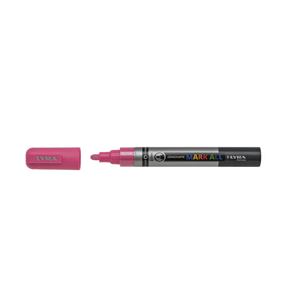 Marcador permnt. Lyra Mark All Rosa 2 mm