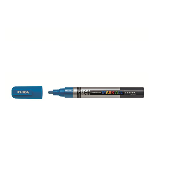 Marcador permnt. Lyra Mark All Azul Celeste 2 mm