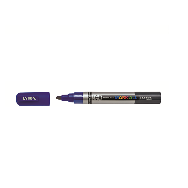Marcador permnt. Lyra Mark All Azul osc. 2 mm