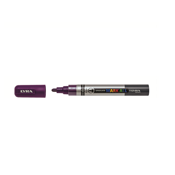 Marcador permnt. Lyra Mark All Violeta 2 mm