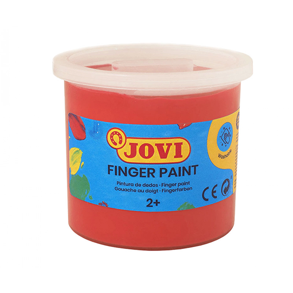 Pintura dedos JOVI 125 ml. Rojo Jovi MF-P1107 — latiendadelmaestro