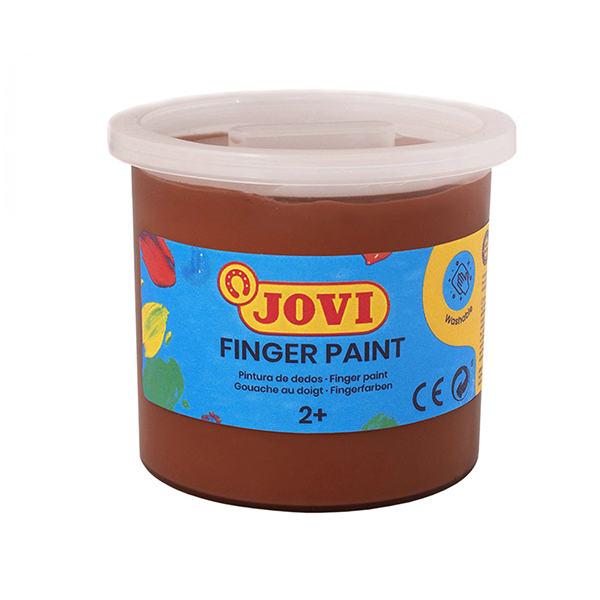 Pintura dedos Jovi 125 ml. Marrón (5)