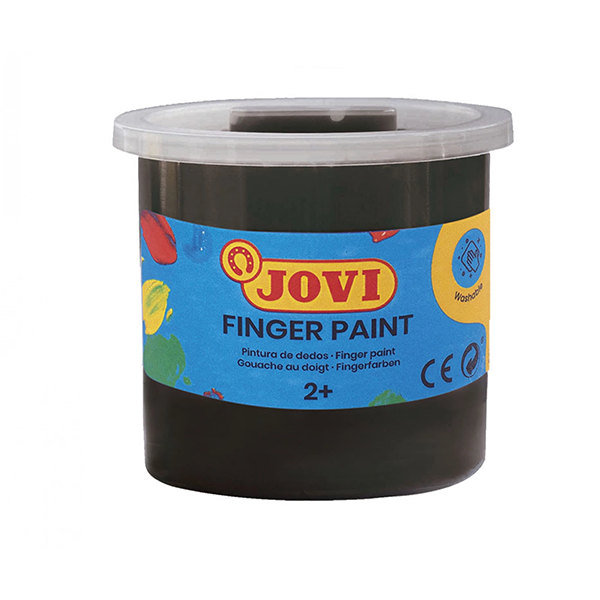 Pintura dedos Jovi 125 ml. Negro (5)