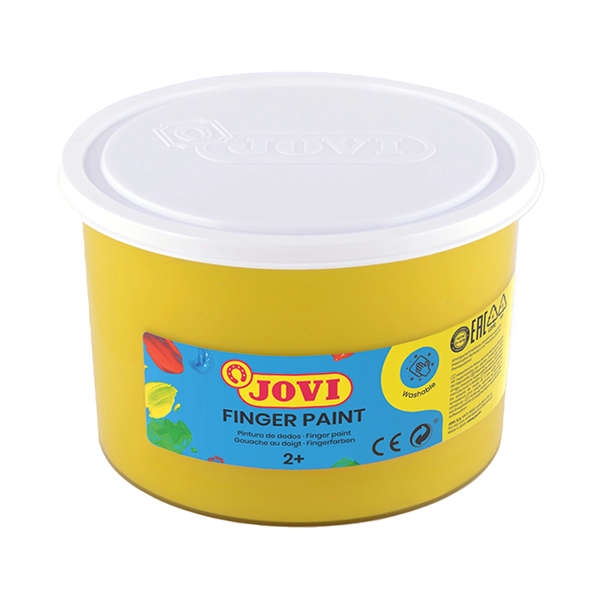 Pintura dedos Jovi 500 ml. Amarillo (12)