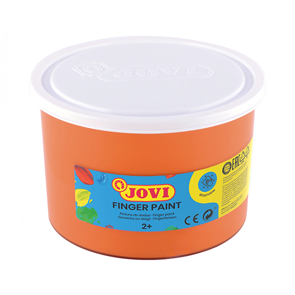 Pintura dedos Jovi 500 ml. Naranja (12)